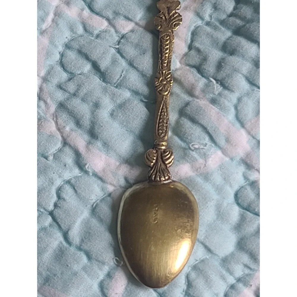 Italy Italian Vintage Souvenir Spoon Collectible Montagnani Brass Good Clean VGC